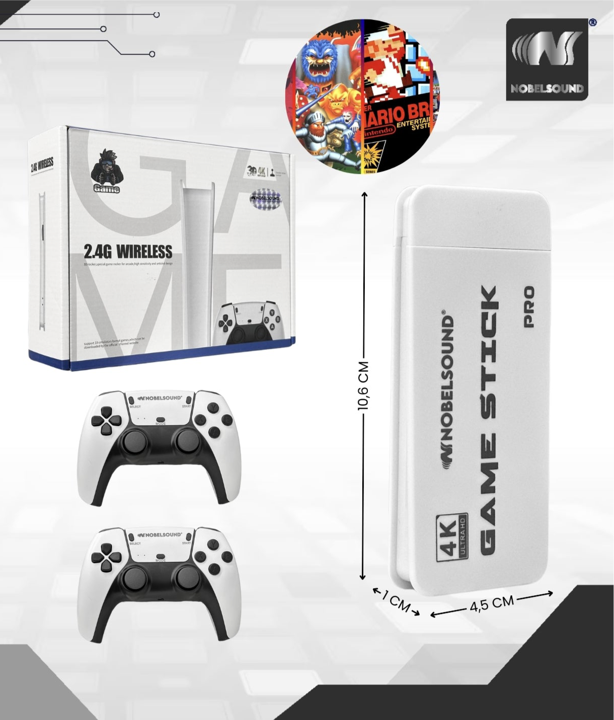 Consola Retro Stick TV + 2 Controles NB2518