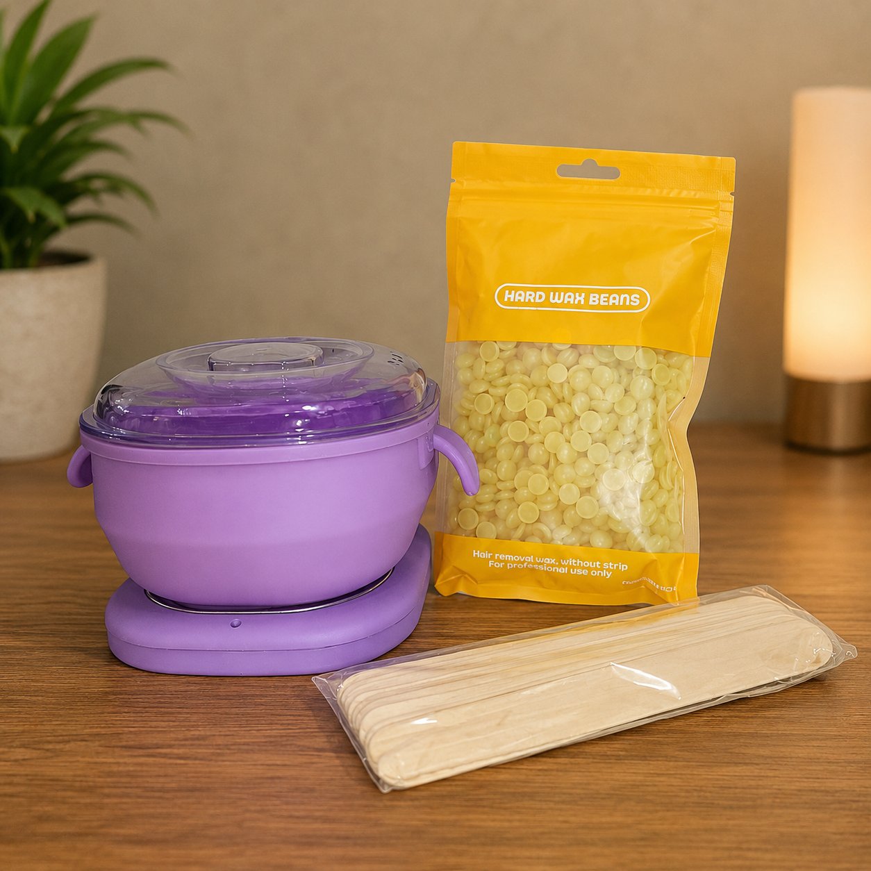 Kit Calentador de Cera Portátil 3 en 1