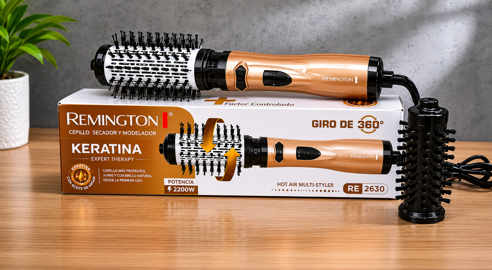 Cepillo Secador 360 Keratina