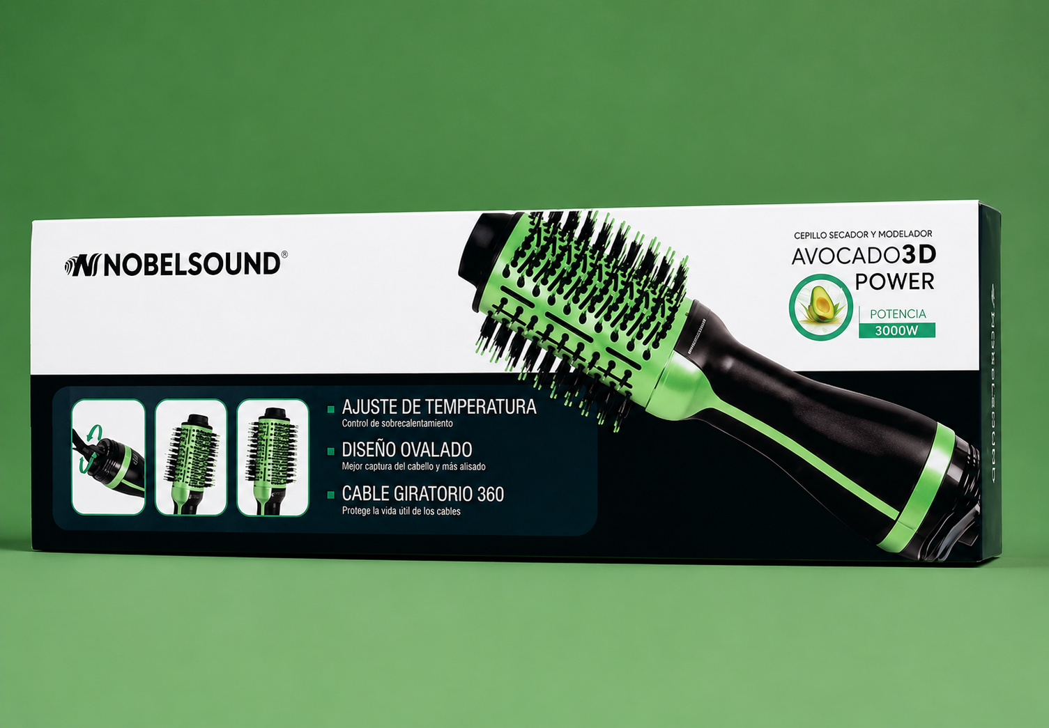 Cepillo Secador de Aguacate Nobelsound