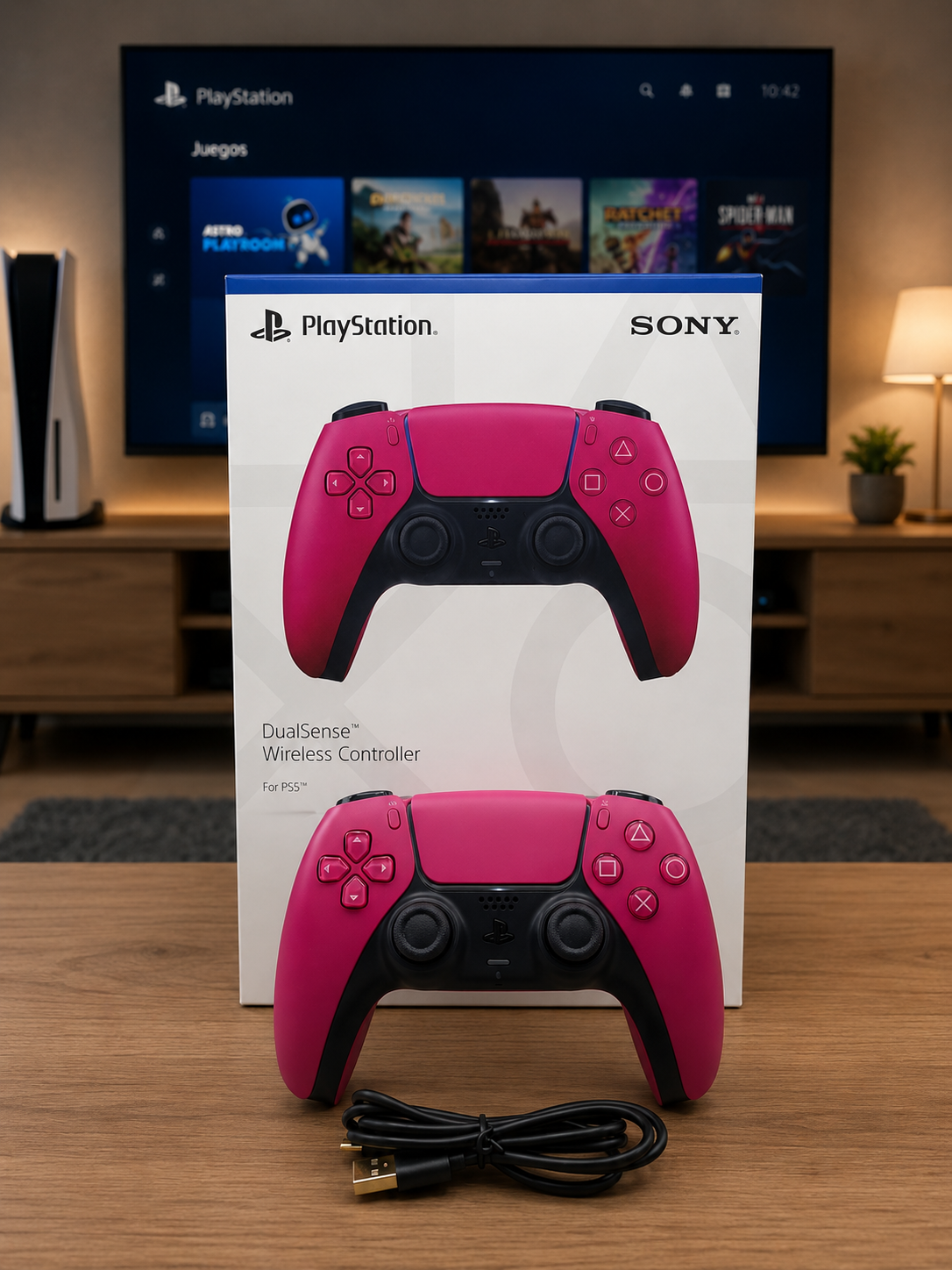 Control PS5 de Playstation Rojo