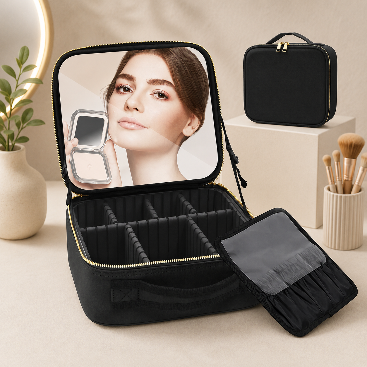 Cosmetiquera con Luz Led