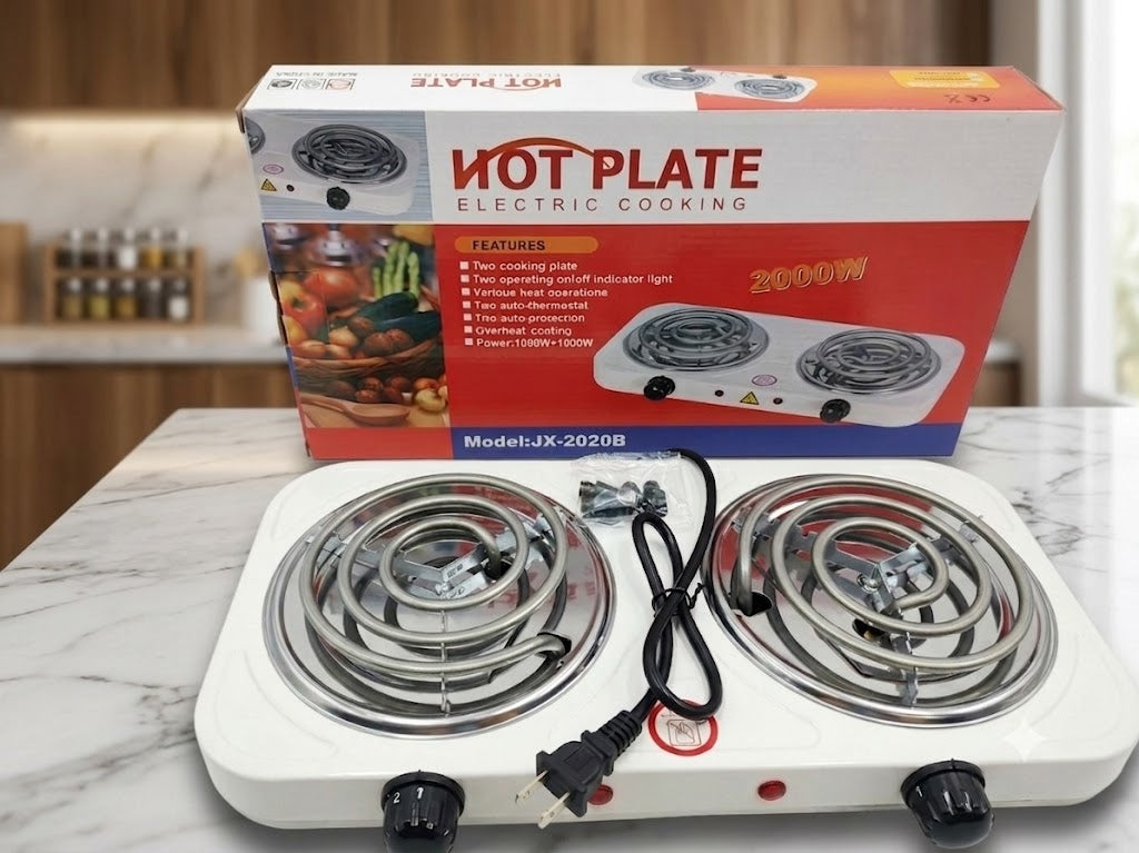 Estufa Eléctrica de 2 Puestos Hot Plate
