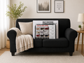 Forro de Mueble Negro de 2 puestos