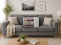 Forro de Mueble Gris de 3 puestos