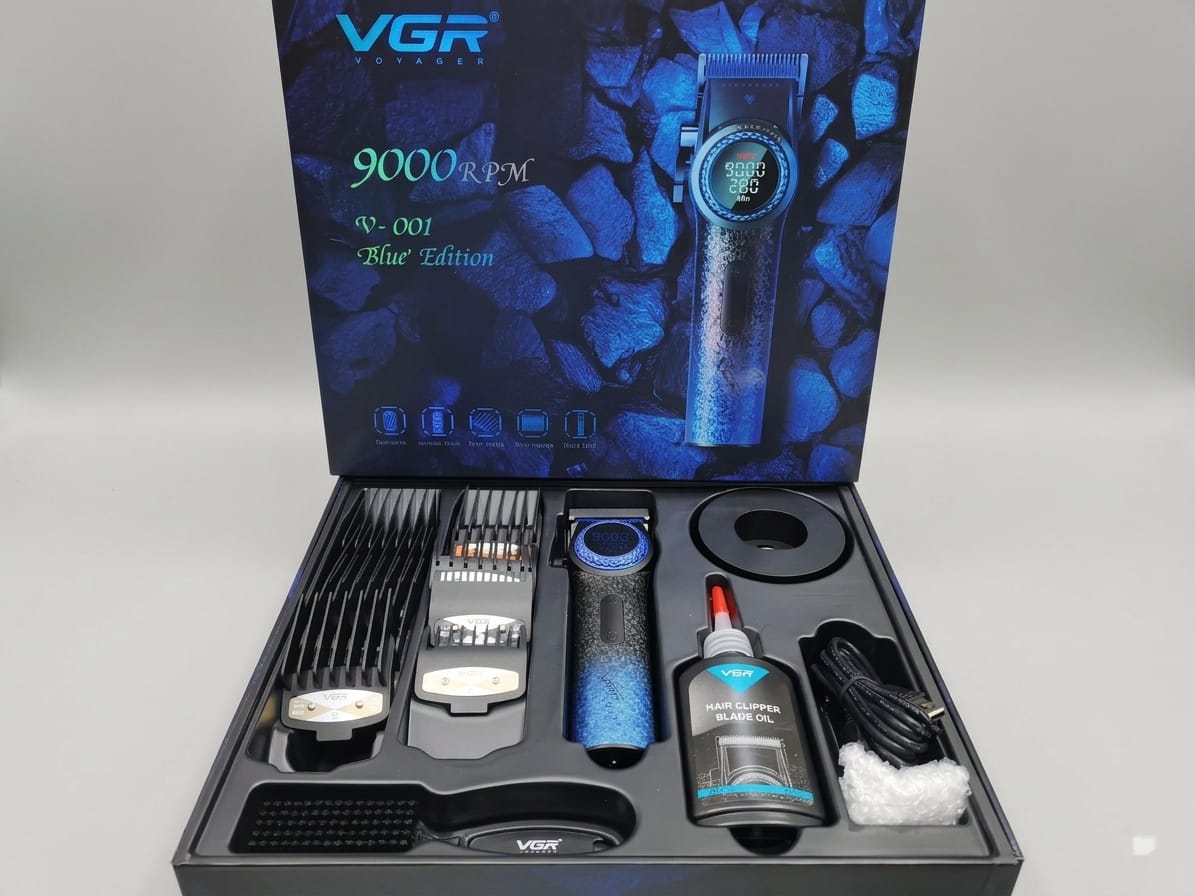 Máquina de Corte de Cabello Inalámbrica VGR V-001 Blue Edition
