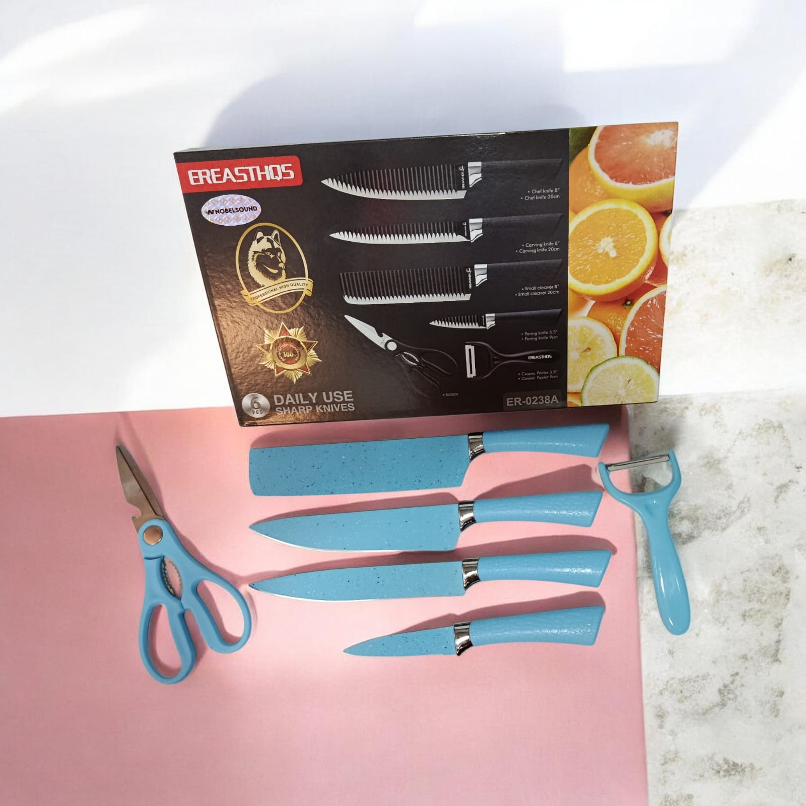 Set de Cuchillos 6 Piezas Ereasthqs