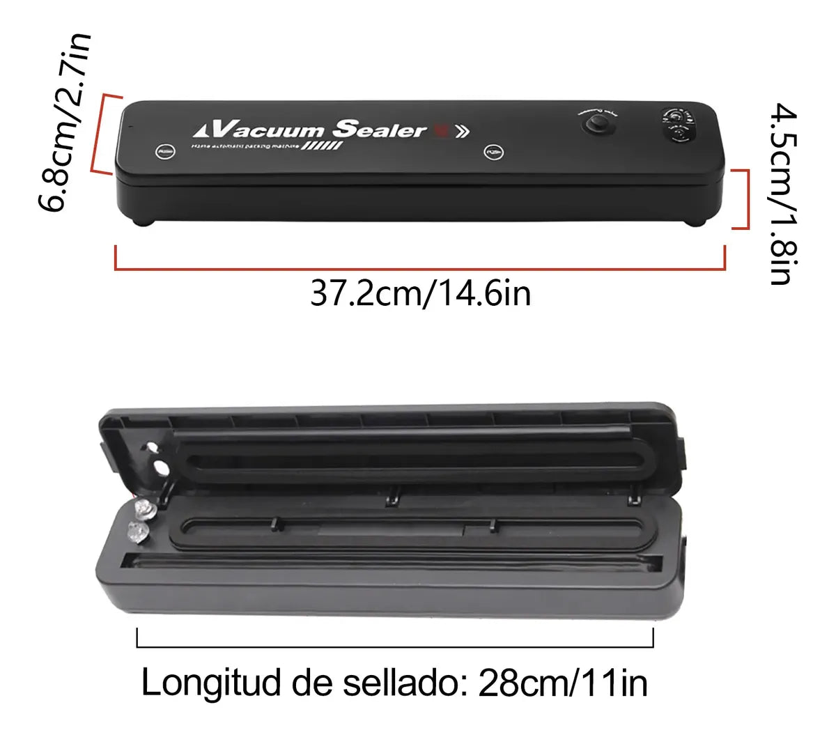 Selladora al Vacío (Negro)